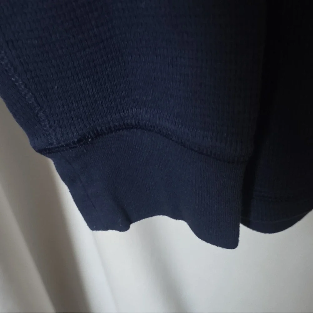 Polo Ralph Lauren Mens Navy Waffle Knit Long Sleeve Crew Neck Pajama Top L